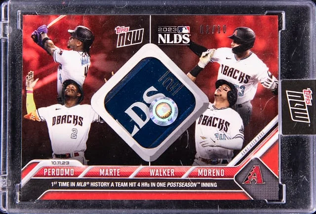 2023 Topps Now Perdomo, Marte, Walker, Moreno NLDS #996E card image