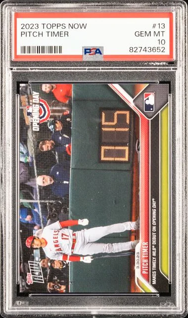 2023 Topps Now Pitch Timer #13 card image