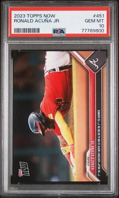 2023 Topps Now Ronald Acuña Jr. #451 card image