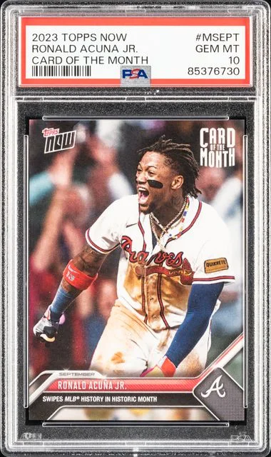 2023 Topps Now Ronald Acuna Jr. Card Of The Month #MSEPT card image