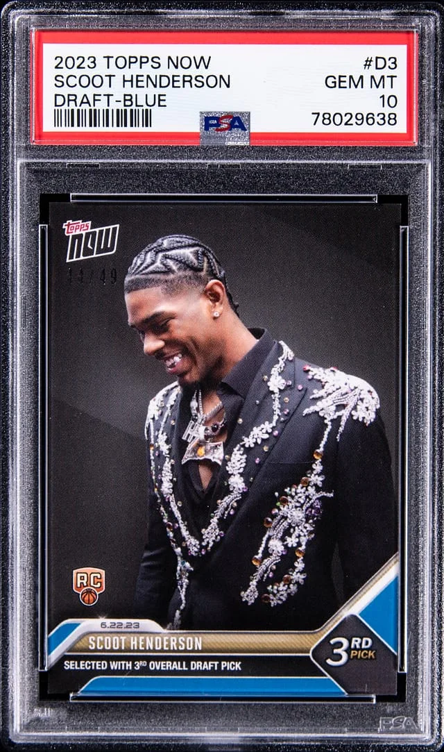 2023 Topps Now Scoot Henderson Draft #D3 card image