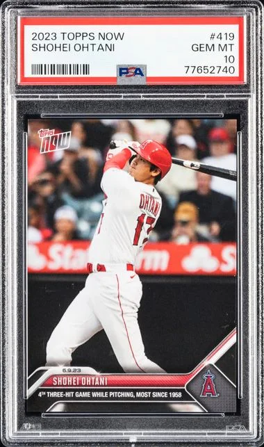 2023 Topps Now Shohei Ohtani #419 card image