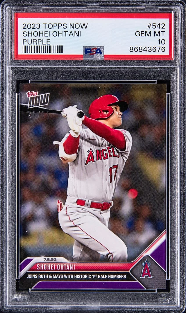 2023 Topps Now Shohei Ohtani Purple #542 card image