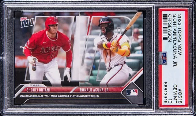 2023 Topps Now Shohei Ohtani Offseason #OS18 card image