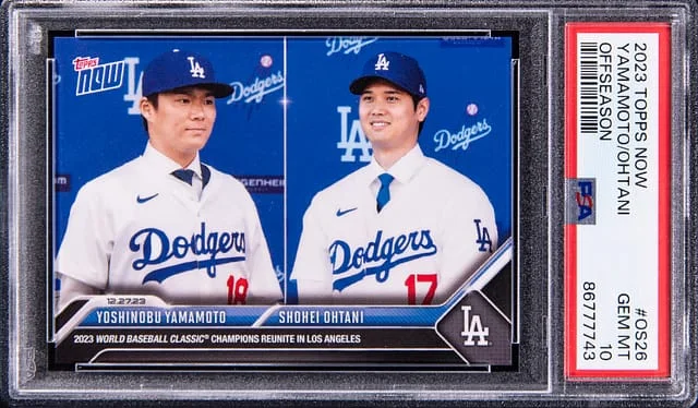 2023 Topps Now Shohei Ohtani & Yoshinobu Yamamoto Offseason #OS26 card image