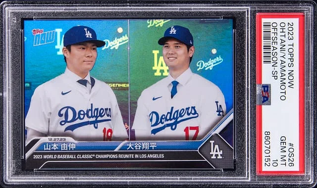 2023 Topps Now Shohei Ohtani/Yoshinobu Yamamoto Offseason-SP #OS26 card image