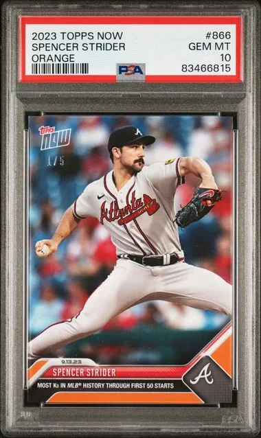 2023 Topps Now Spencer Strider Orange #866 card image
