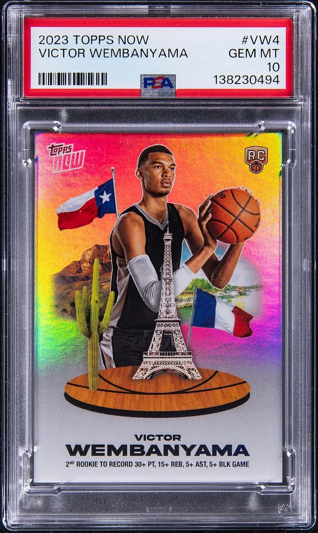 2023 Topps Now Victor Wembanyama #VW-4 card image