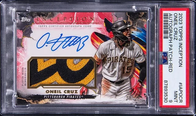 2023 Topps Oneil Cruz Inception Autograph Patch Red #IAPOCR card image