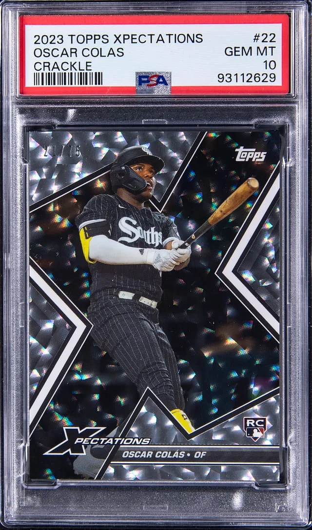 2023 Topps Oscar Colas Xpectations Crackle #22 card image