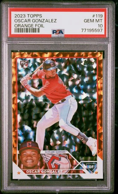 2023 Topps Oscar Gonzalez #119 card image