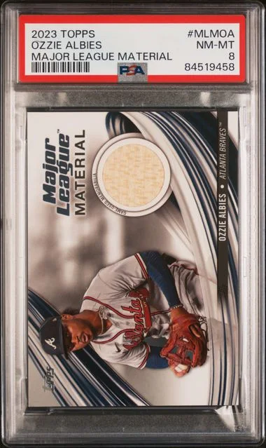 2023 Topps Ozzie Albies Game-Used Major League Material Relics #MLM-OA card image