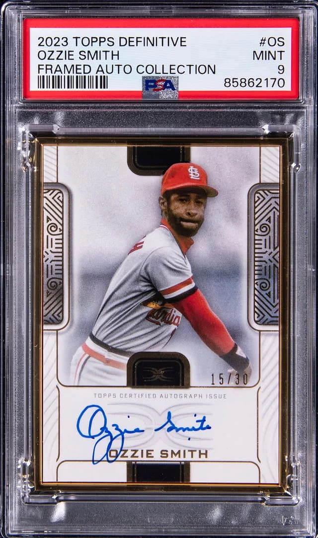 2023 Topps Ozzie Smith Definitive Framed Autograph Collection #OS card image