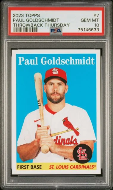 2023 Topps Paul Goldschmidt Throwback Thursday #7 card image