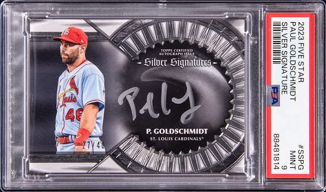 2023 Topps Paul Goldschmidt Five Star Silver Signature #SSPG card image