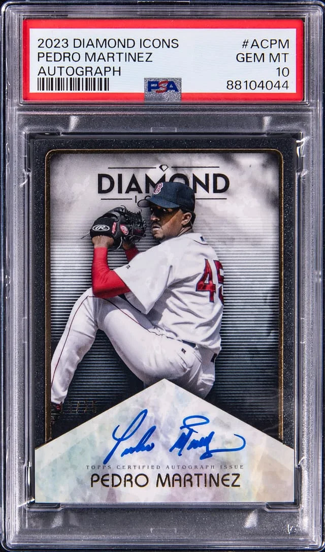 2023 Topps Pedro Martinez Diamond Icons Autograph #AC-PM card image