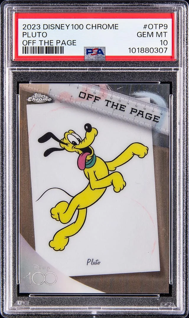 2023 Topps Pluto Disney100 Chrome Off The Page #OTP-9 card image
