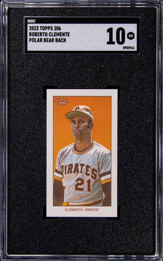 2023 Topps Polar Bear Back Roberto Clemente #206 card image