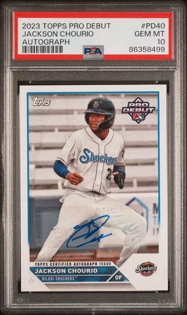 2023 Topps Pro Debut Jackson Chourio Autograph #PD40 card image