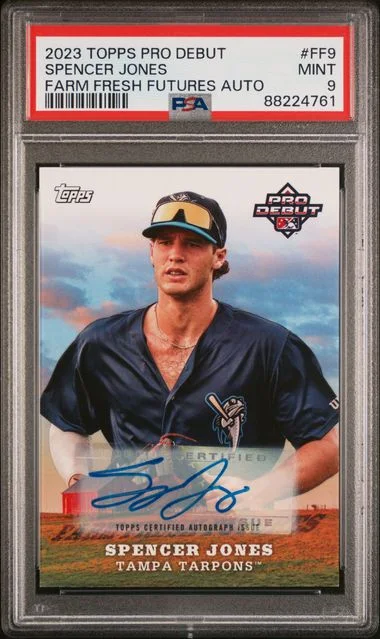 2023 Topps Pro Debut Spencer Jones Farm Fresh Futures Autograph #FF9 card image