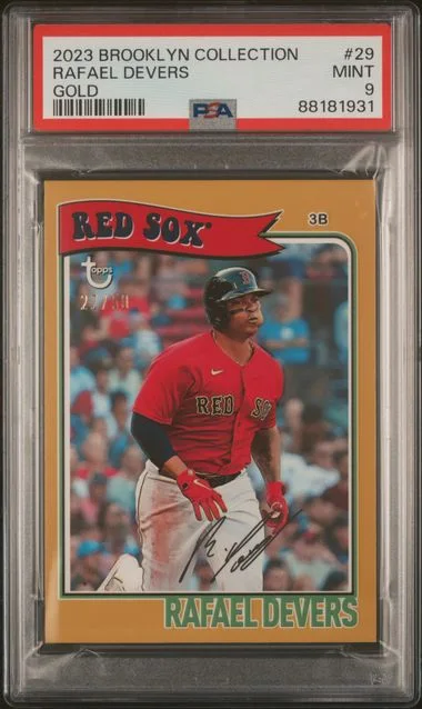 2023 Topps Rafael Devers Brooklyn Collection Gold #29 card image