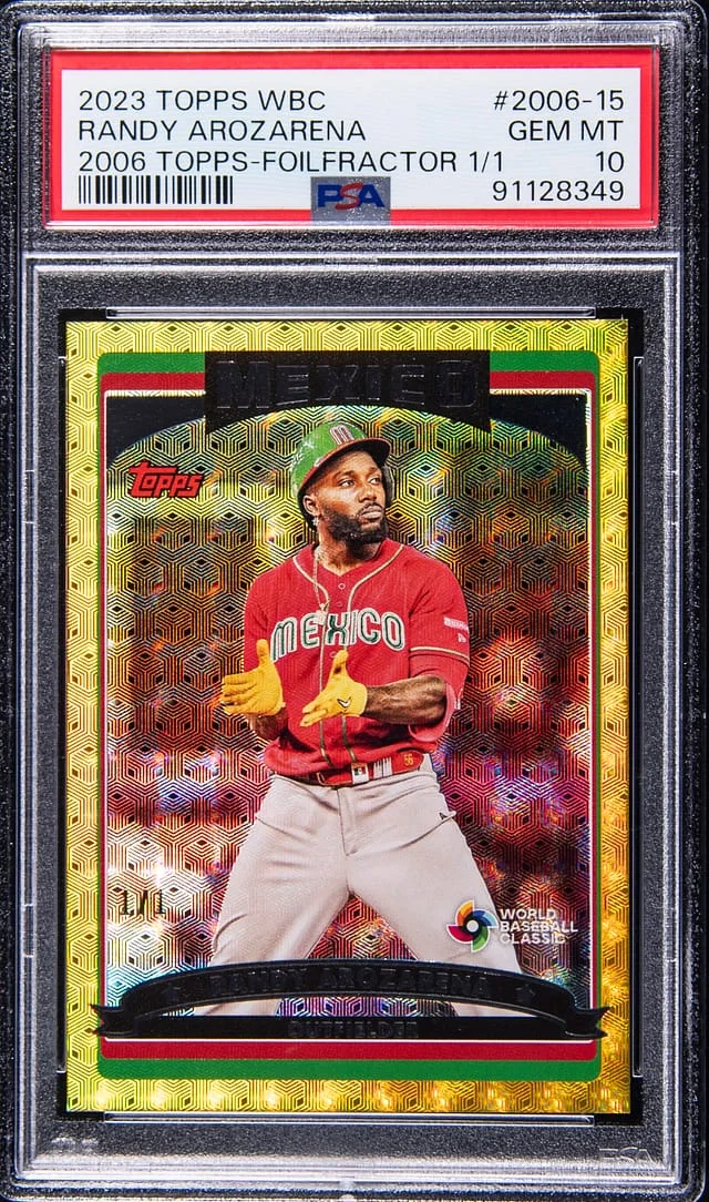 2023 Topps Randy Arozarena World Baseball Classic '06 Topps FoilFractor #2006-15 card image