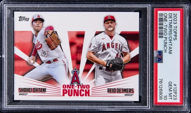 2023 Topps Reid Detmers/Shohei Ohtani One Two Punch #12-P23 card image