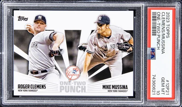2023 Topps Roger Clemens/Mike Mussina One-Two Punch #12P-21 card image