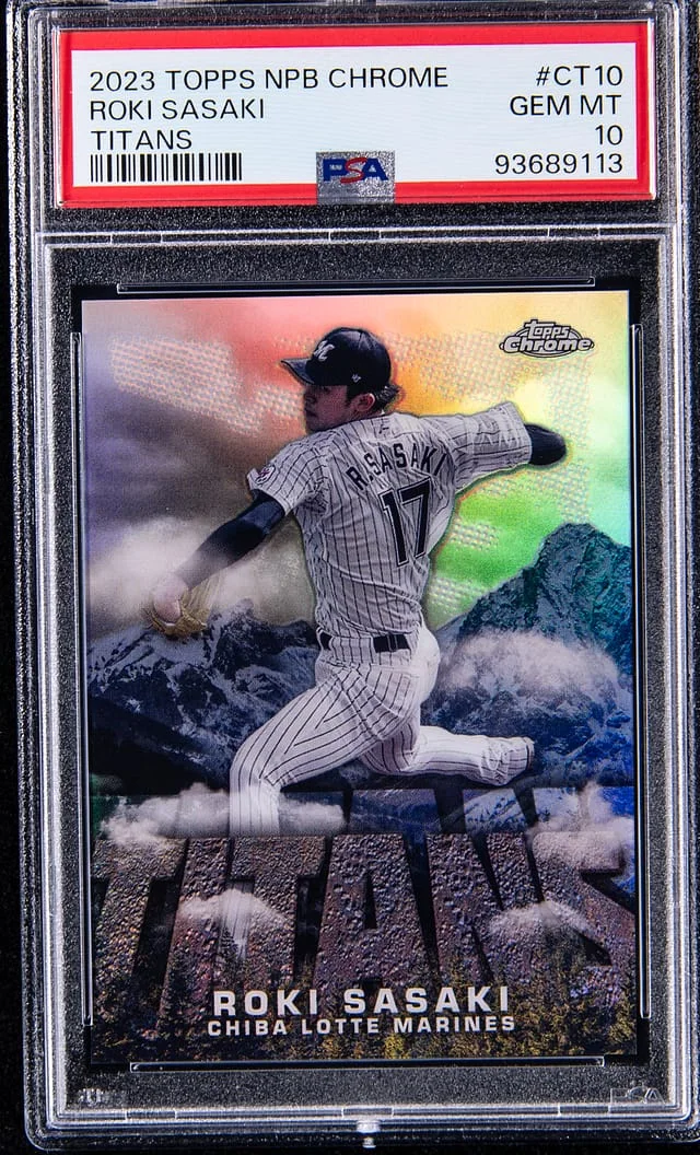 2023 Topps Roki Sasaki NPB Chrome Titans #CT-10 card image