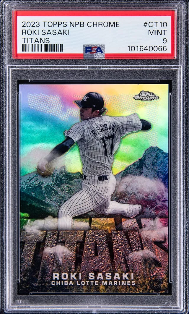 2023 Topps Roki Sasaki NPB Chrome Titans #CT10 card image
