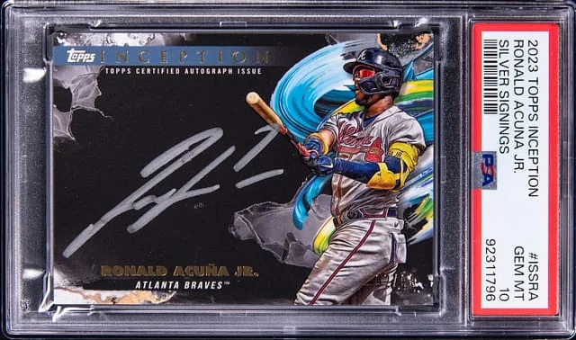 2023 Topps Ronald Acuna Jr. Inception Silver Signing #ISS-RA card image