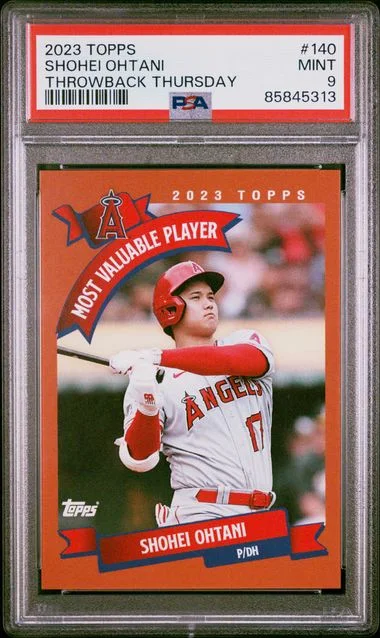 2023 Topps Shohei Ohtani Throwback Thursday #140 card image