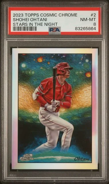 2023 Topps Shohei Ohtani Cosmic Chrome Stars In The Night #2 card image