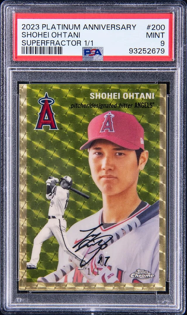 2023 Topps Shohei Ohtani Platinum Anniversary SuperFractor #200 card image