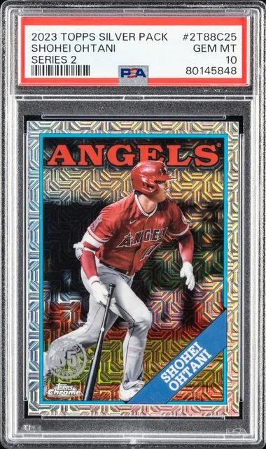 2023 Topps Shohei Ohtani Silver Pack 1988 Chrome Promo Series 2 #2T88C25 card image