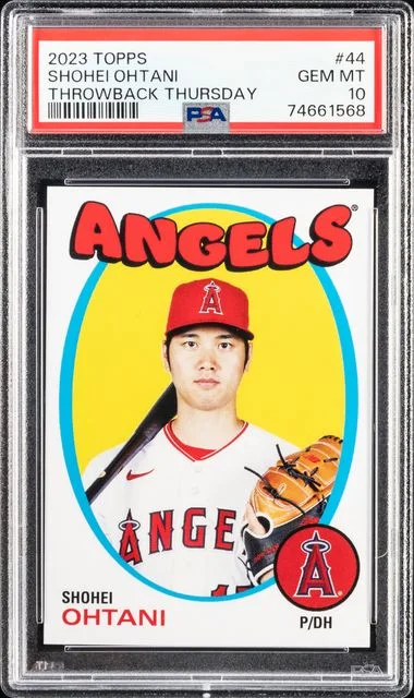 2023 Topps Shohei Ohtani Throwback Thursday #44 card image