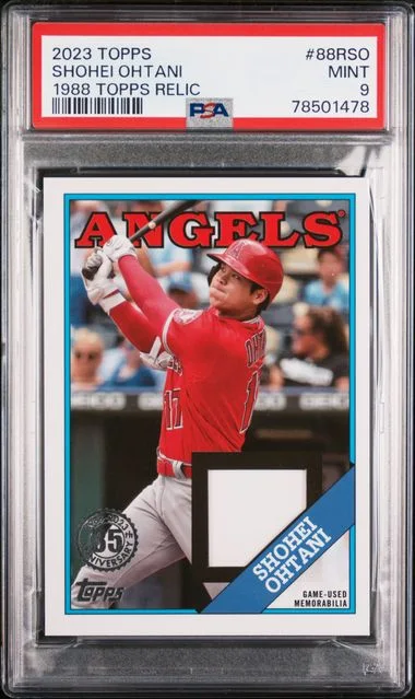 2023 Topps Shohei Ohtani 1988 Topps Baseball Relics #88Rso card image