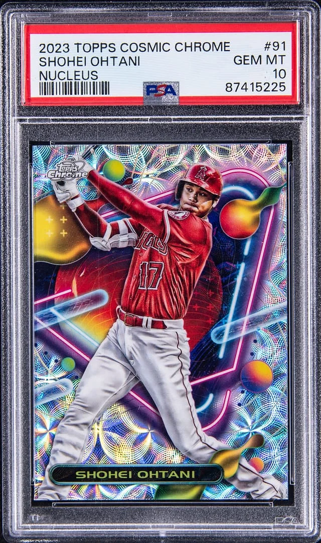 2023 Topps Shohei Ohtani Cosmic Chrome Nucleus #91 card image