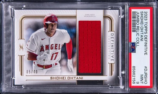 2023 Topps Shohei Ohtani Definitive Jumbo Relic Collection #DJRSHO card image