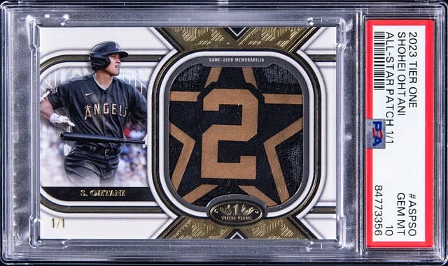 2023 Topps Shohei Ohtani Game-Used Tier One All-Star Patches #ASP-SO card image