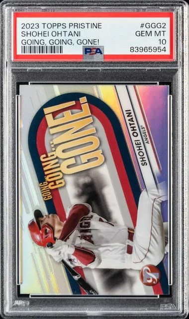 2023 Topps Shohei Ohtani Pristine Going, Going, Gone! #GGG2 card image