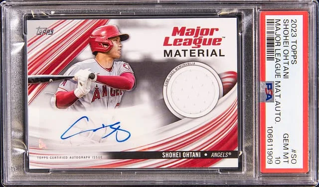 2023 Topps Shohei Ohtani Major League Material Autograph #MLMA-SO card image