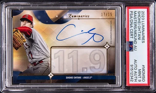 2023 Topps Shohei Ohtani Luminaries Masters of the Mound Autograph #MOM-SO card image