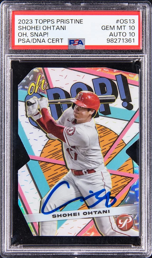 2023 Topps Shohei Ohtani Pristine Oh, Snap! #OS-13 card image
