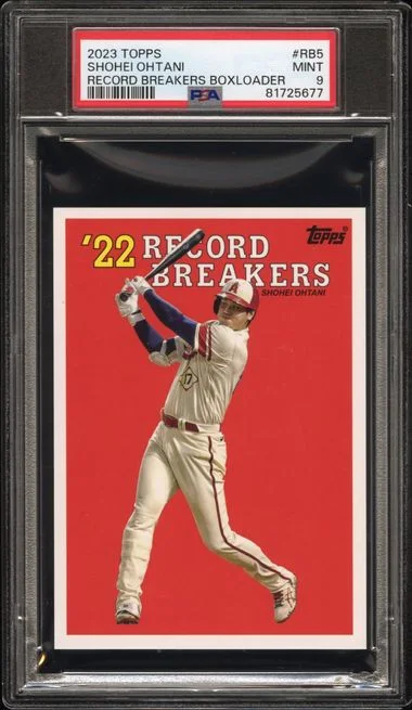 2023 Topps Shohei Ohtani Oversized Topps Record Breakers Boxloader #RB5 card image