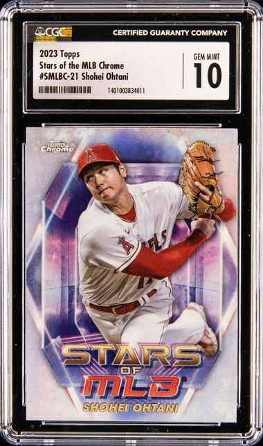 2023 Topps Shohei Ohtani Stars Of The MLB Chrome #Smlbc-21 card image