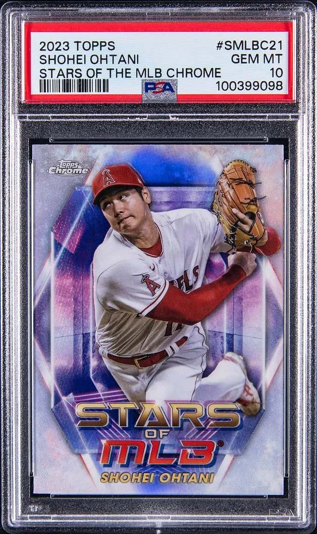 2023 Topps Shohei Ohtani Stars Of The MLB Chrome #SMLBC21 card image