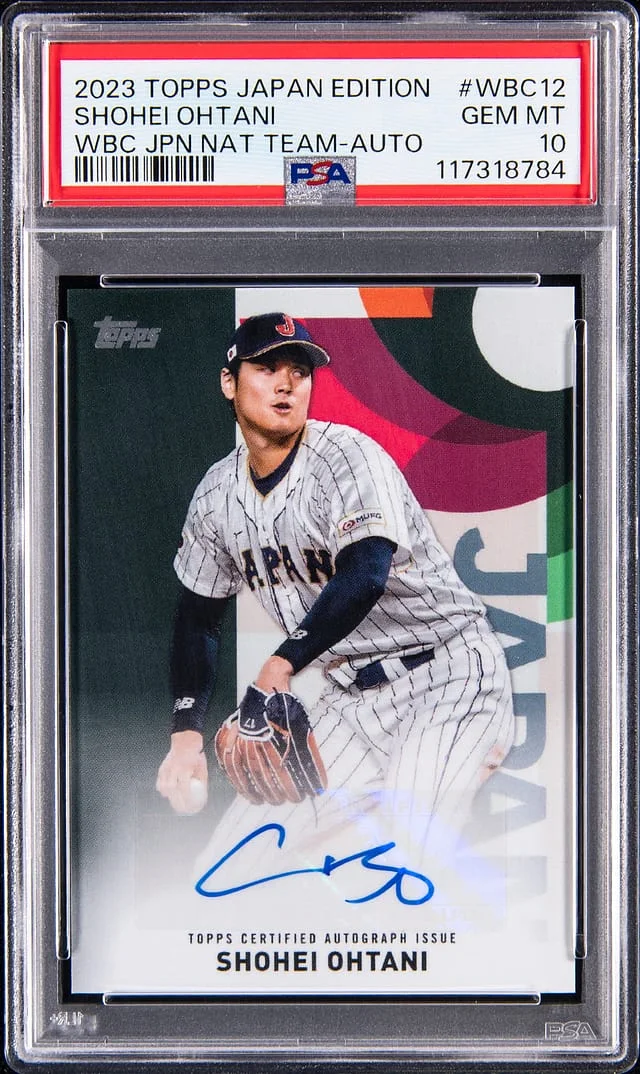 2023 Topps Shohei Ohtani Japan Edition WBC Japan National Team Autograph #WBC-12 card image