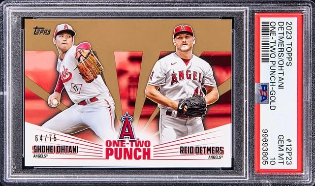 2023 Topps Shohei Ohtani/Reid Detmers One-Two Punch #12P23 card image