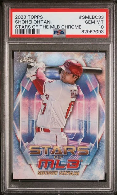 2023 Topps Smlbc33 Shohei Ohtani Stars Of The MLB Chrome Series #2 card image